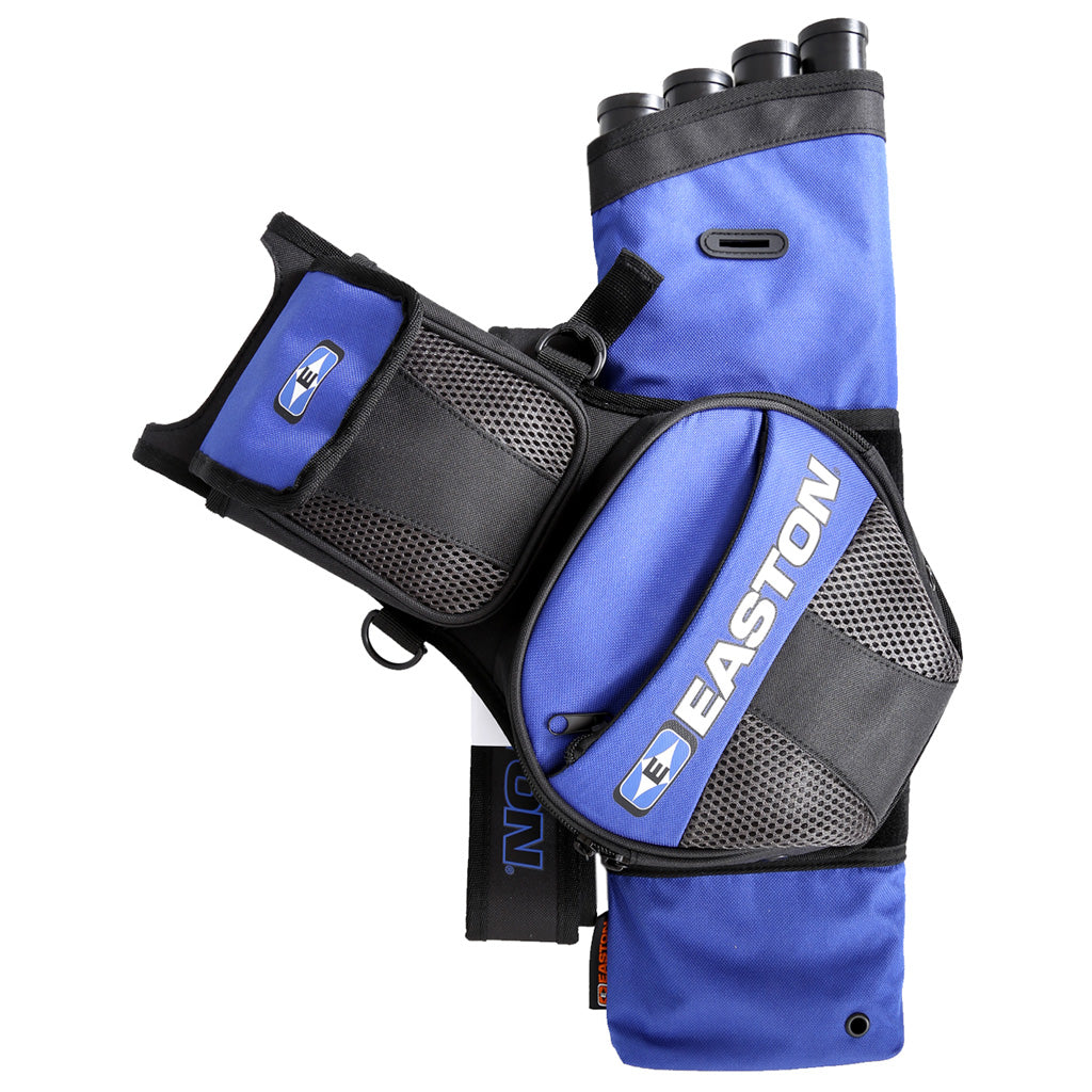 Easton Blue Flipside 4-Tube Archery Hip Quiver with Bow Square Slot RH/LH