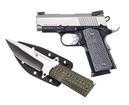 Magnum Research DE1911 .45 ACP Two-Tone Pistol, 3" Barrel with Knife