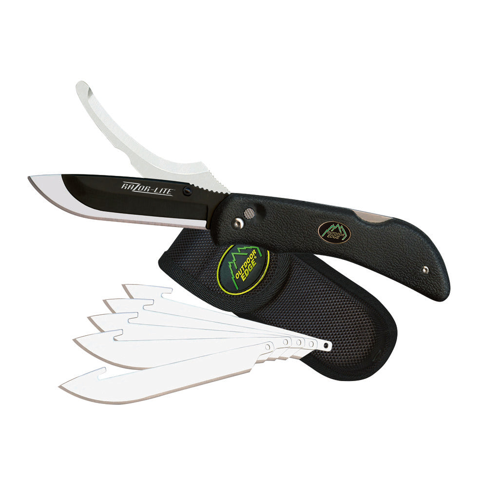 Outdoor Edge Razor-Pro Black Double Blade Folder 6 Blades