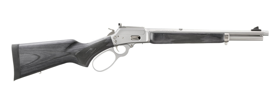 Marlin 1894 Trapper .44 Special/.44 Rem Mag Lever Action Rifle, 16.10" Satin Threaded Barrel, Black Laminate Stock