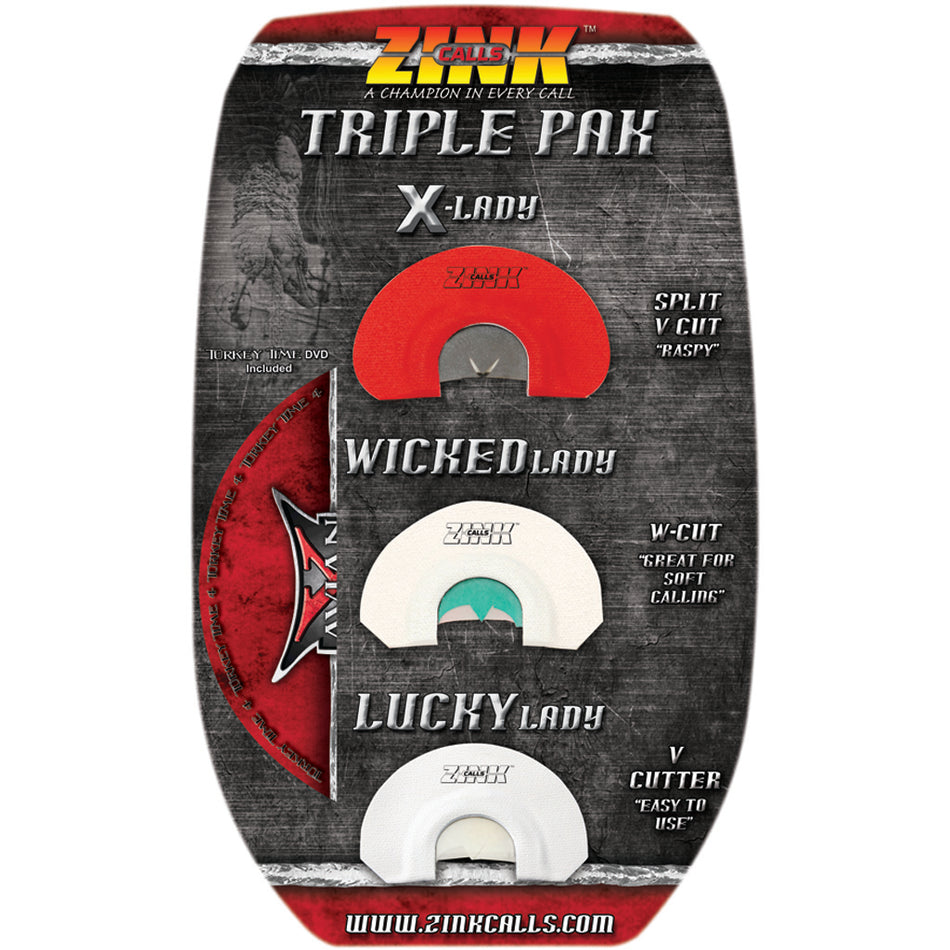 Zink Turkey Call Triple Pak 3-Pack Diaphragm Set