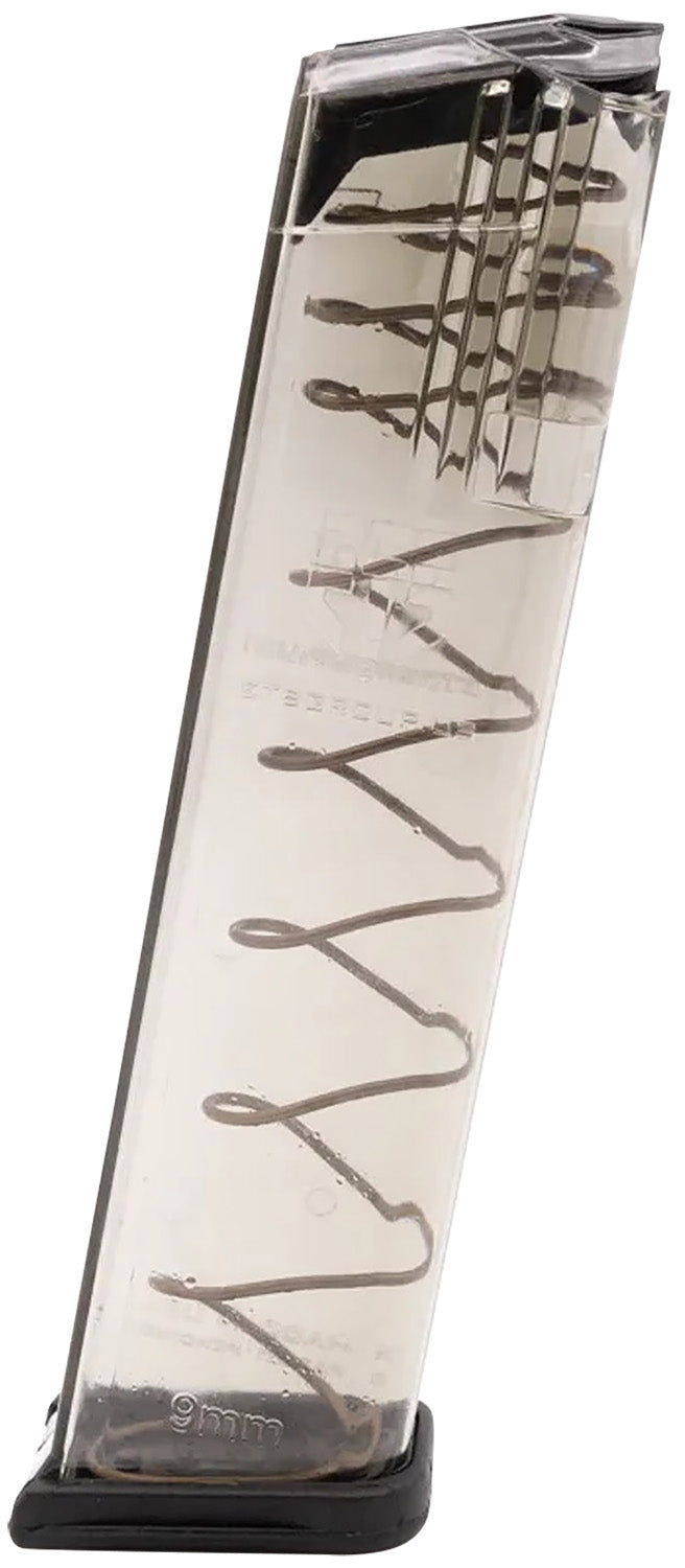 ETS Group GLK922 22-Round 9mm Luger Pistol Mag for Glock 17/18/19/19X/26/34/45 Gen1-5 Translucent Polymer