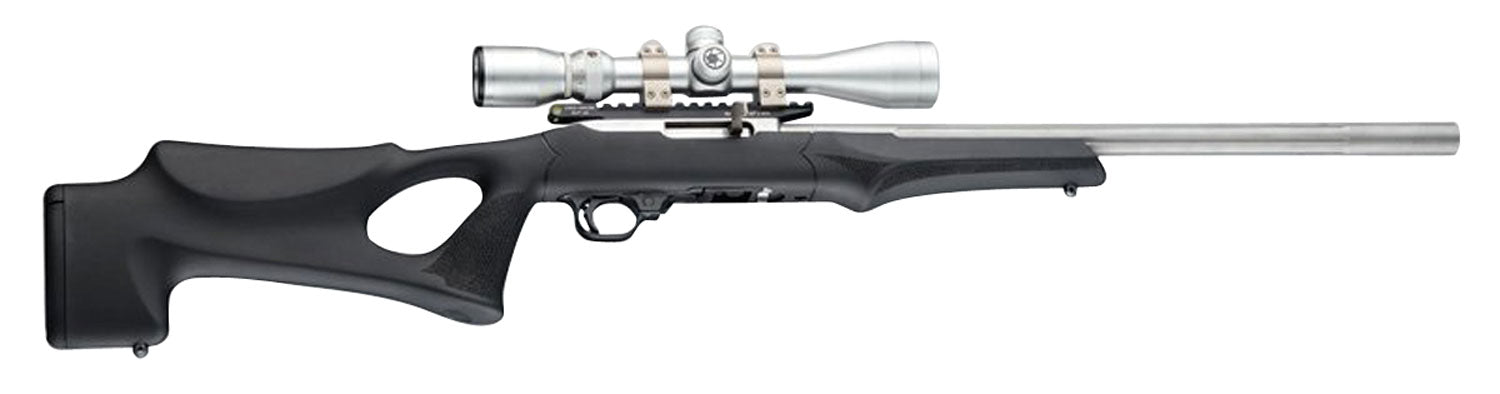 Hogue 22070 Ruger 10/22 OverMolded Tactical Thumbhole Stock, Black Rubber, .920" Barrel Channel