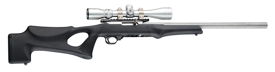 Hogue 22070 Ruger 10/22 OverMolded Tactical Thumbhole Stock, Black Rubber, .920" Barrel Channel