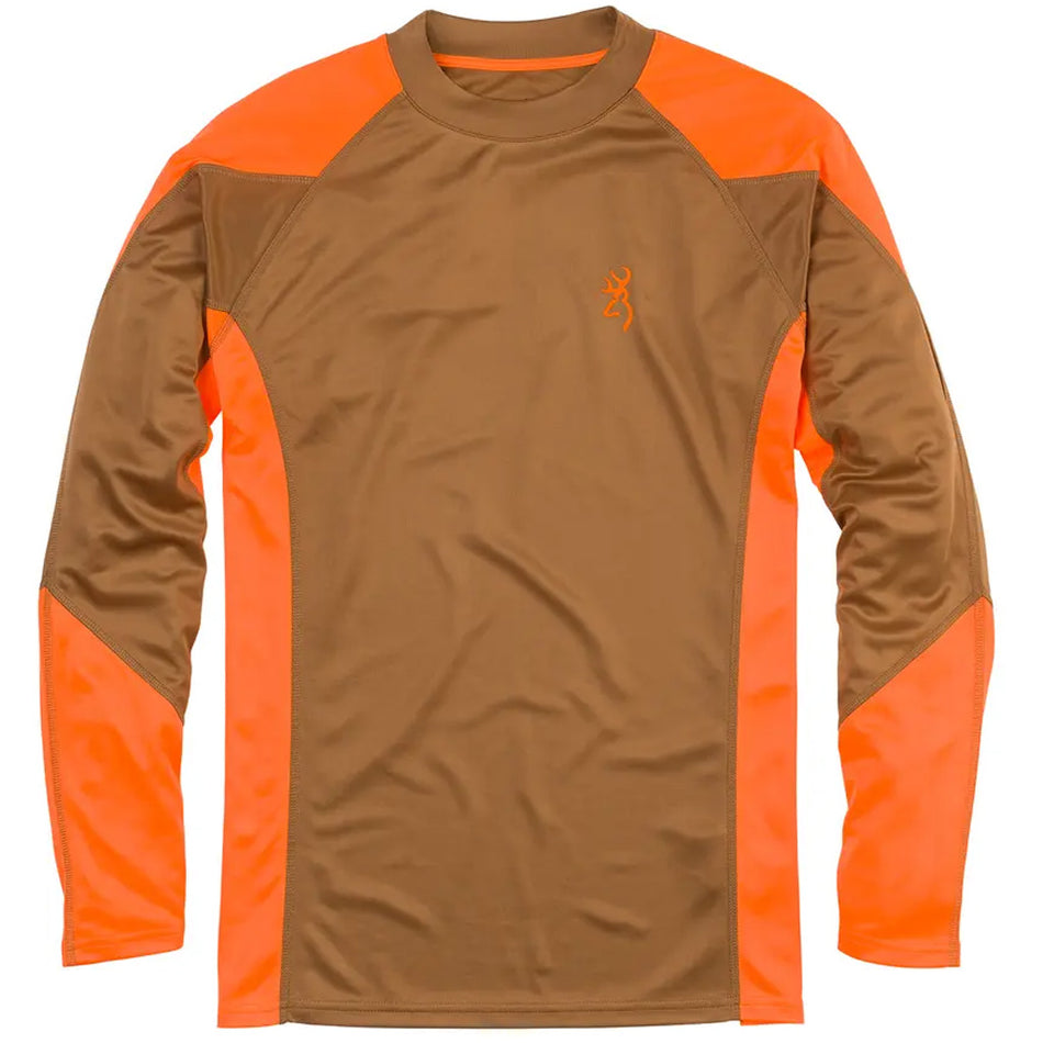 Browning NTS Upland Shirt Medium Khaki and Blaze Orange