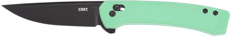 CRKT Q COMPACT 3.05" PLAIN EDGE AQUA CROSSBAR LOCK