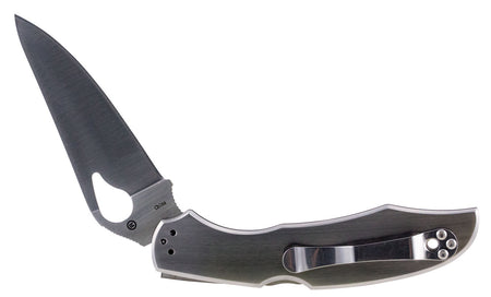 Spyderco Byrd Cara Cara 2 BY03P2 3.75" Plain Spear Point 8Cr13MoV Stainless Blade Steel Handle Folding Knife