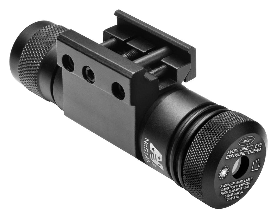 NcStar Green Laser Sight with Weaver/Picatinny Mount Black Anodized