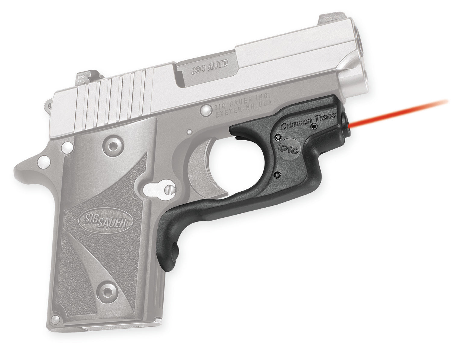 Crimson Trace Laserguard Sig P238/P938 Red Laser Sight, Instinctive Activation, Black Polymer