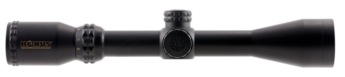 Konus KonusPro 550 7276 3-9x40 1-Inch Tube Blue/Red Illuminated Ballistic 550 Dot Reticle Scope
