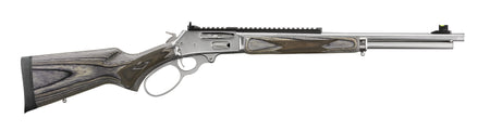 Marlin 70905 336 Full Size 30-30 Win 6+1 19.10" Polished Stainless Steel Threaded Barrel, Polished Stainless Steel Receiver, Fixed Gray Laminate Stock