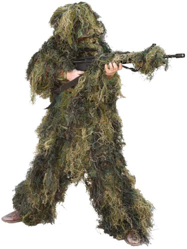 Red Rock Youth Medium Woodland Ghillie Suit 5 Piece Set