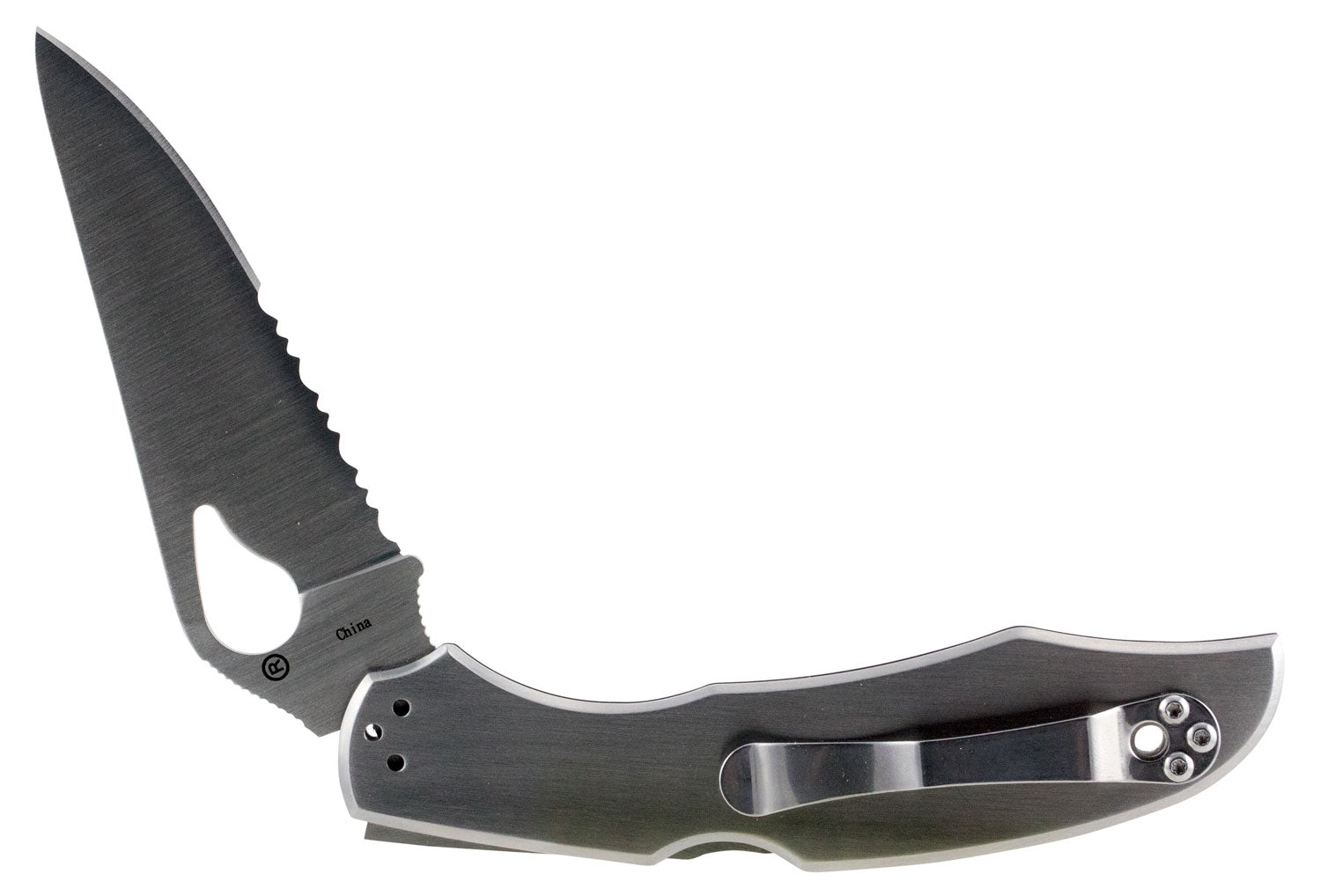Spyderco Byrd Cara Cara 2 BY03PS2 3.75" Part Serrated Drop Point 8Cr13MoV Stainless Blade Steel Handle Folding Knife
