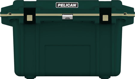 Pelican 70Qt Elite Cooler - Hunter Green and Tan