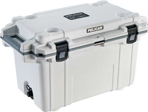 Pelican 70Qt Elite Cooler - White and Gray