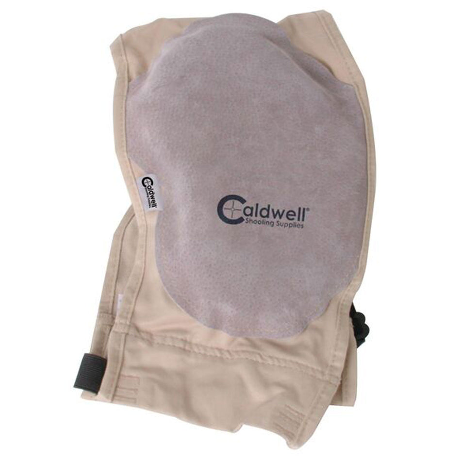 Caldwell 330110 Super Mag Plus Shoulder Recoil Shield Tan Cloth Leather Pad Ambidextrous