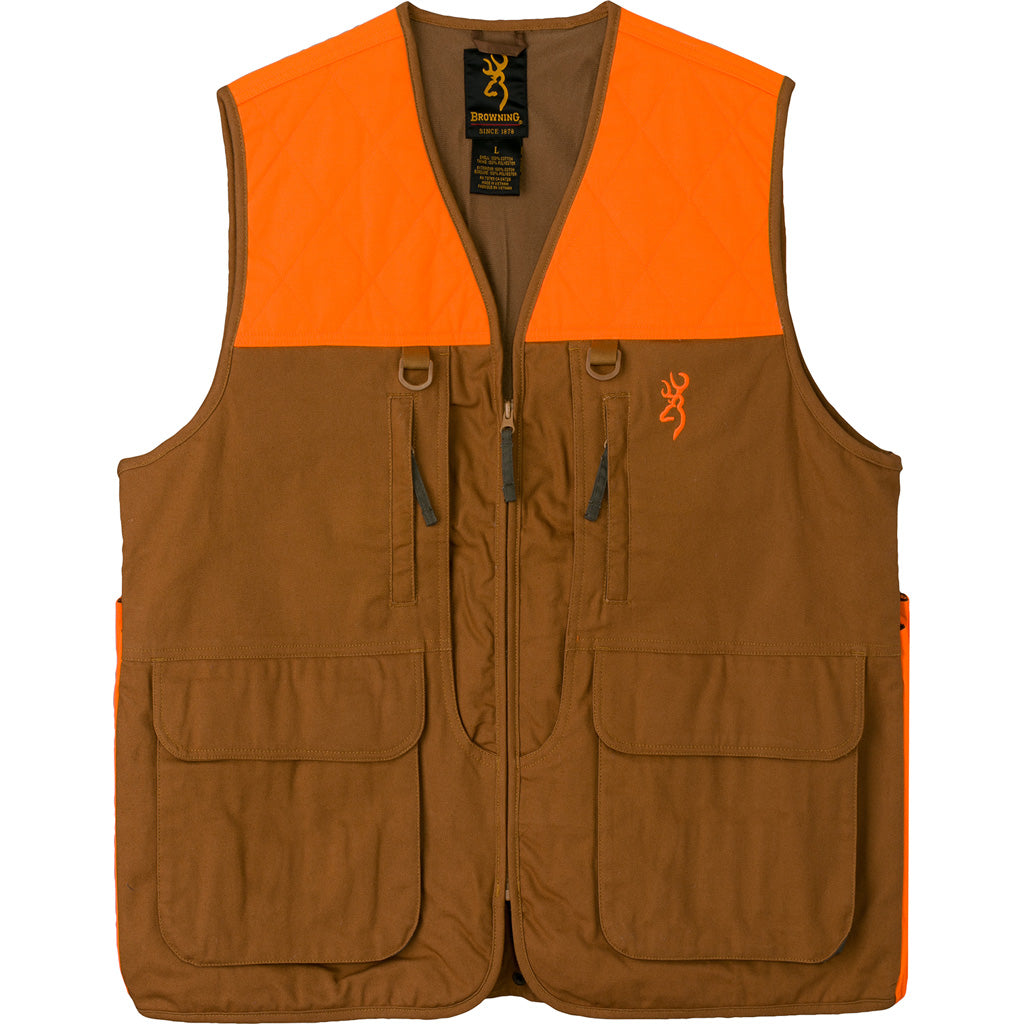 Browning Pheasant Forever Cotton Canvas Vest XL No Embroidery