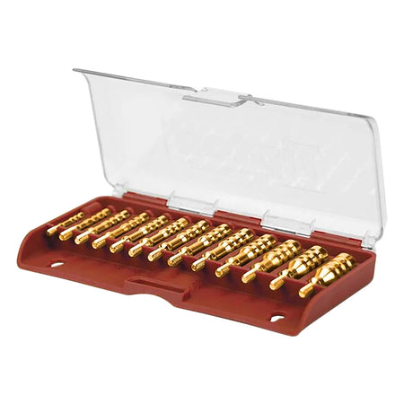 Tipton Multi-Caliber Brass Jag Set 13 Pc 8-32/5-40 Thread w/ Storage Box