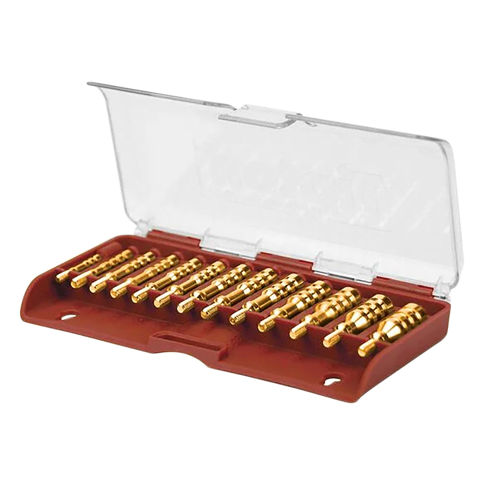 Tipton Multi-Caliber Brass Jag Set 13 Pc 8-32/5-40 Thread w/ Storage Box