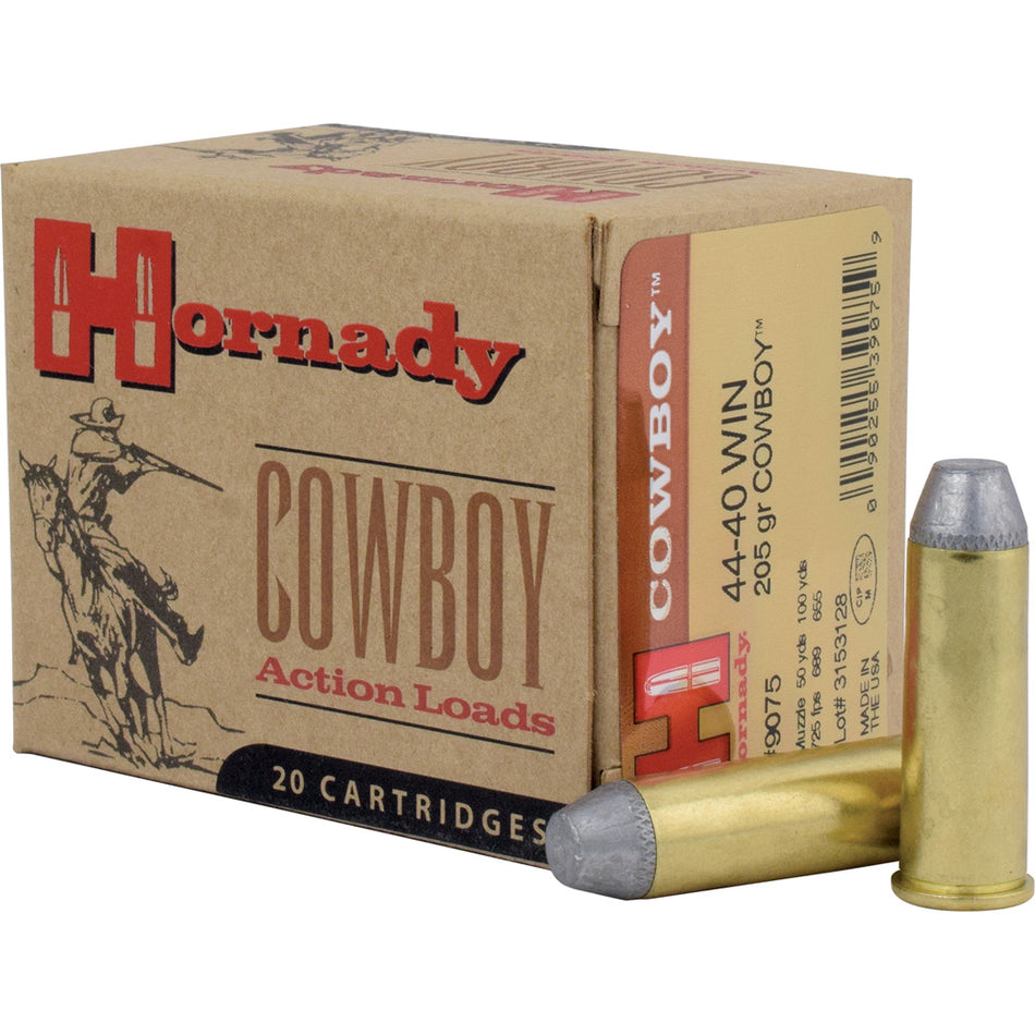 Hornady .44-40 Winchester 9075 Custom Cowboy Lead 205 Grain