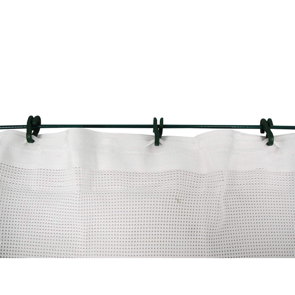 BCY Archery White Backstop Net 30x10 ft. with Hanging Assembly