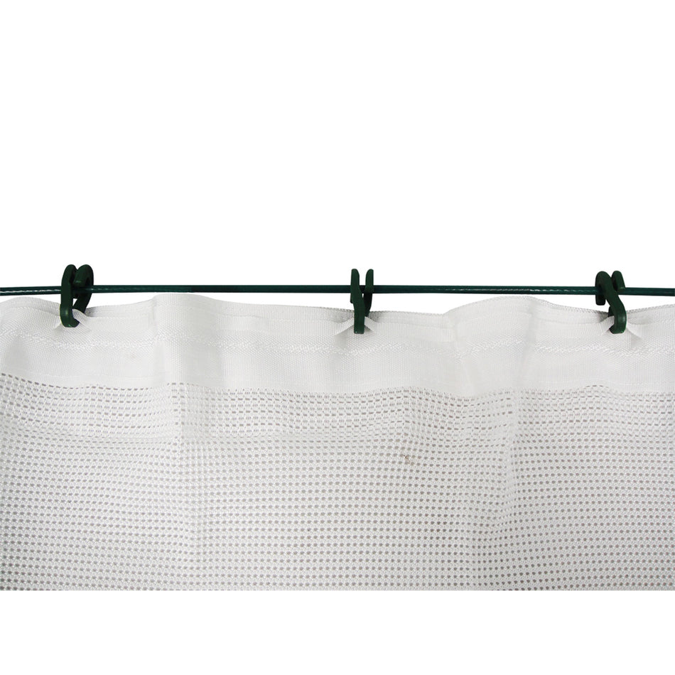 BCY Archery White Backstop Net 30x10 ft. with Hanging Assembly
