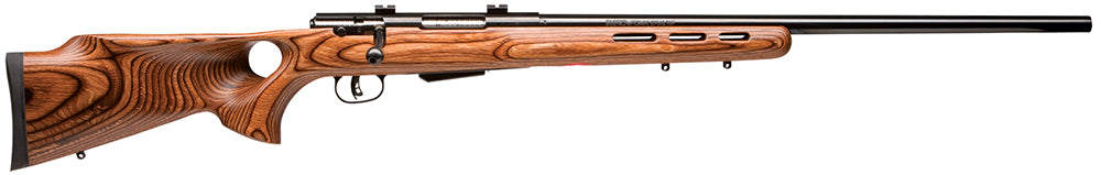 Savage Arms 19141 25 Lightweight Varminter-T 22 Hornet 4+1 Cap 24" Matte Black Rec/Barrel Natural Brown Laminate Fixed Thumbhole Stock Right Hand (Full Size) with Detachable Box Magazine