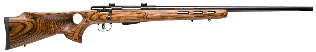 Savage Arms 25 Lightweight Varminter-T Rifle, .222 Rem, 24" Heavy Barrel, Brown Thumbhole Laminate Stock