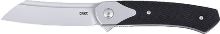 CRKT Viento Assisted Open 3.23" D2 Plain Edge Black Stainless Folder
