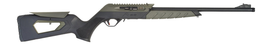 TriStar 60003 KR22 .22 LR Rifle, 10+1 Capacity, 18.6" Barrel, Black/OD Green Stock