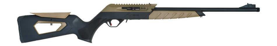 TriStar 60005 KR22 .22 LR Rifle, 10+1 Capacity, 18.6" Barrel, Black/FDE Stock