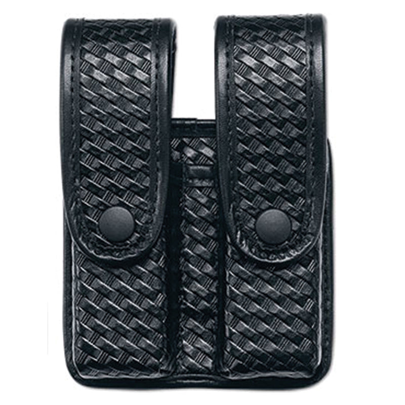 Uncle Mikes 8837-1 Fitted Double Magazine Case Black Nylon