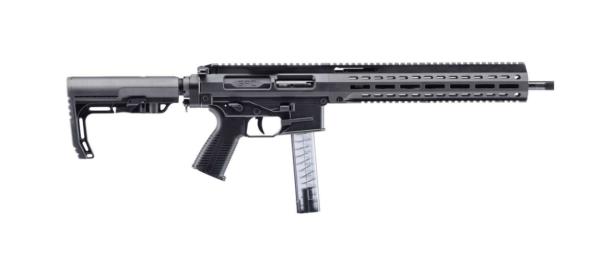 B&T SPC9 Carbine 9mm Rifle, 16" Barrel, Black, 30-Round Magazine