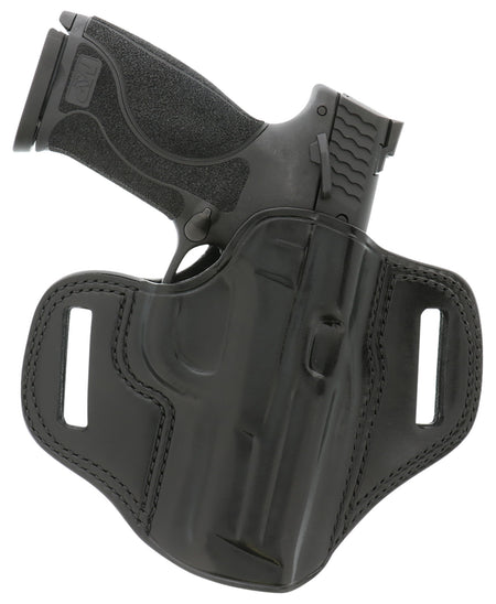 Galco Combat Master CM226B OWB Black Leather Belt Slide Compatible with Glock 19 32 36 45 19X CZ P-10C RH