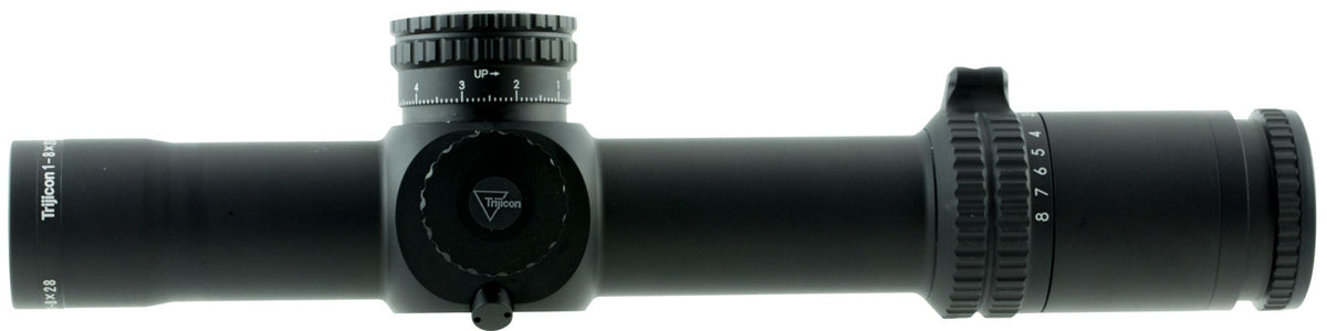 Trijicon 1900029 AccuPower 1-8x 28mm Obj 34mm Tube FFP Green Segmented Circle Mil Illuminated Scope Black