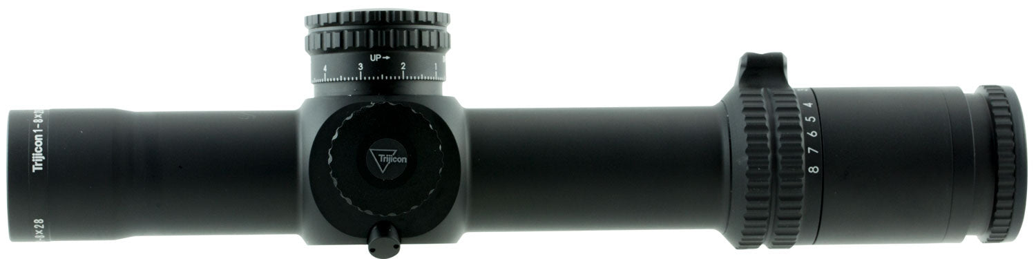 Trijicon 1900029 AccuPower 1-8x 28mm Obj 34mm Tube FFP Green Segmented Circle Mil Illuminated Scope Black