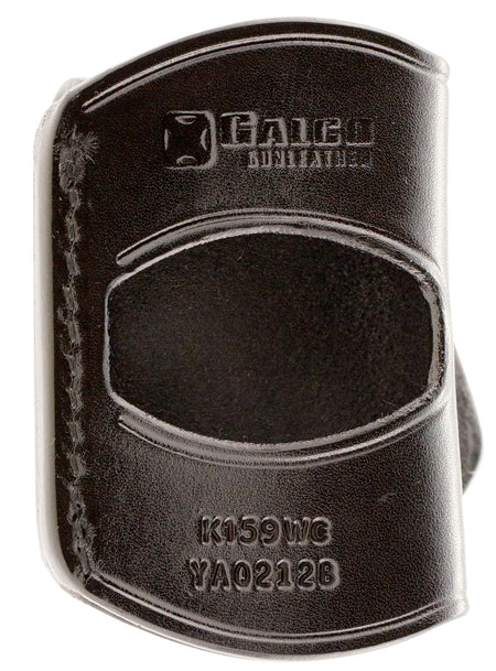 Galco Yaqui YAQ212B OWB Black Leather Belt Slide for 1911 3-5" Barrel Right Hand