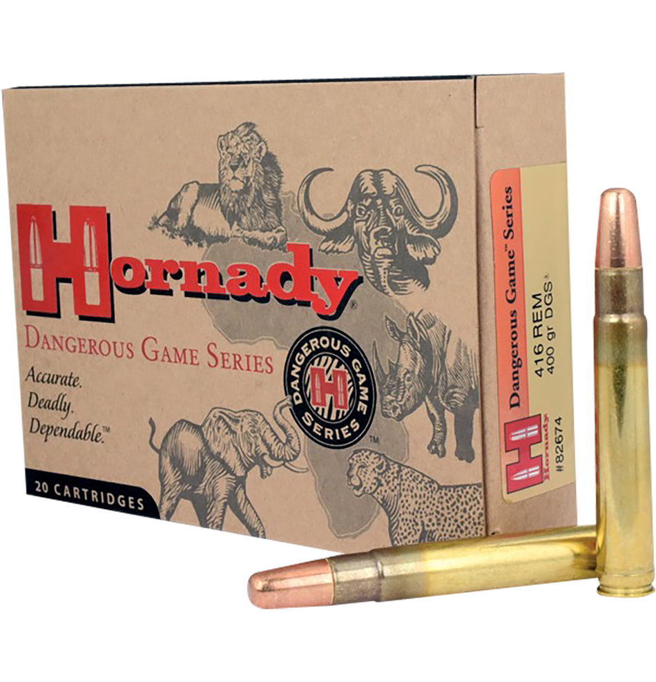 Hornady .416 Remington Mag 82674 Dangerous Game Dangerous Game Solid 400 Grain