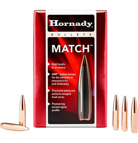 Hornady Match 30 Caliber .308 208 Grain HPBT Component Bullets 100 Per Box