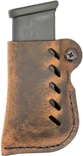 VersaCarry Leather Magazine Holder Single Stack FlexVent Distressed Brown