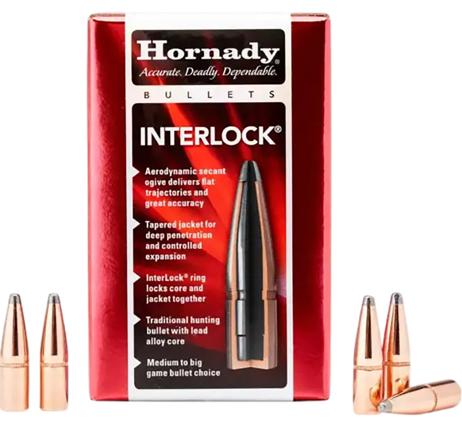Hornady InterLock 405 Caliber .411 300 Grain Spire Point Component Bullets 50ct