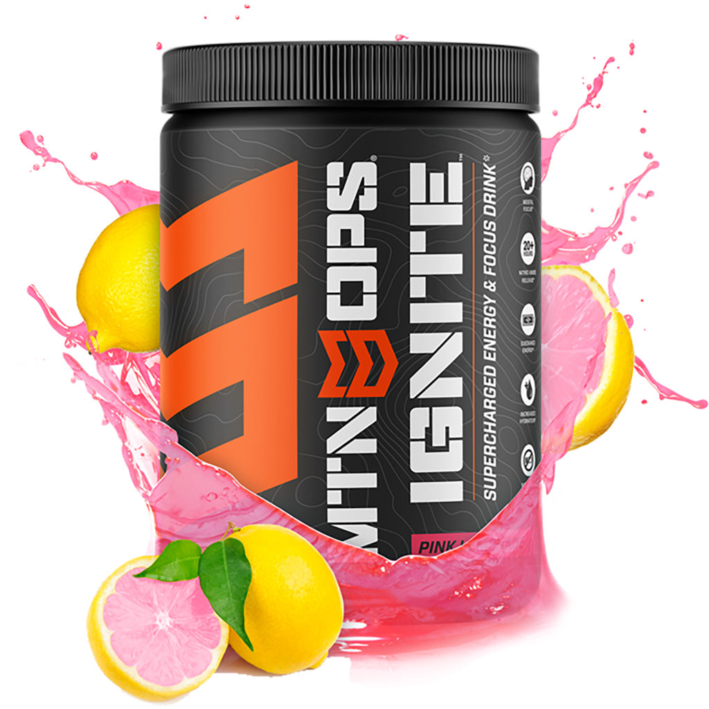 MTN OPS Ignite Pink Lemonade Nootropic Energy Drink Powder