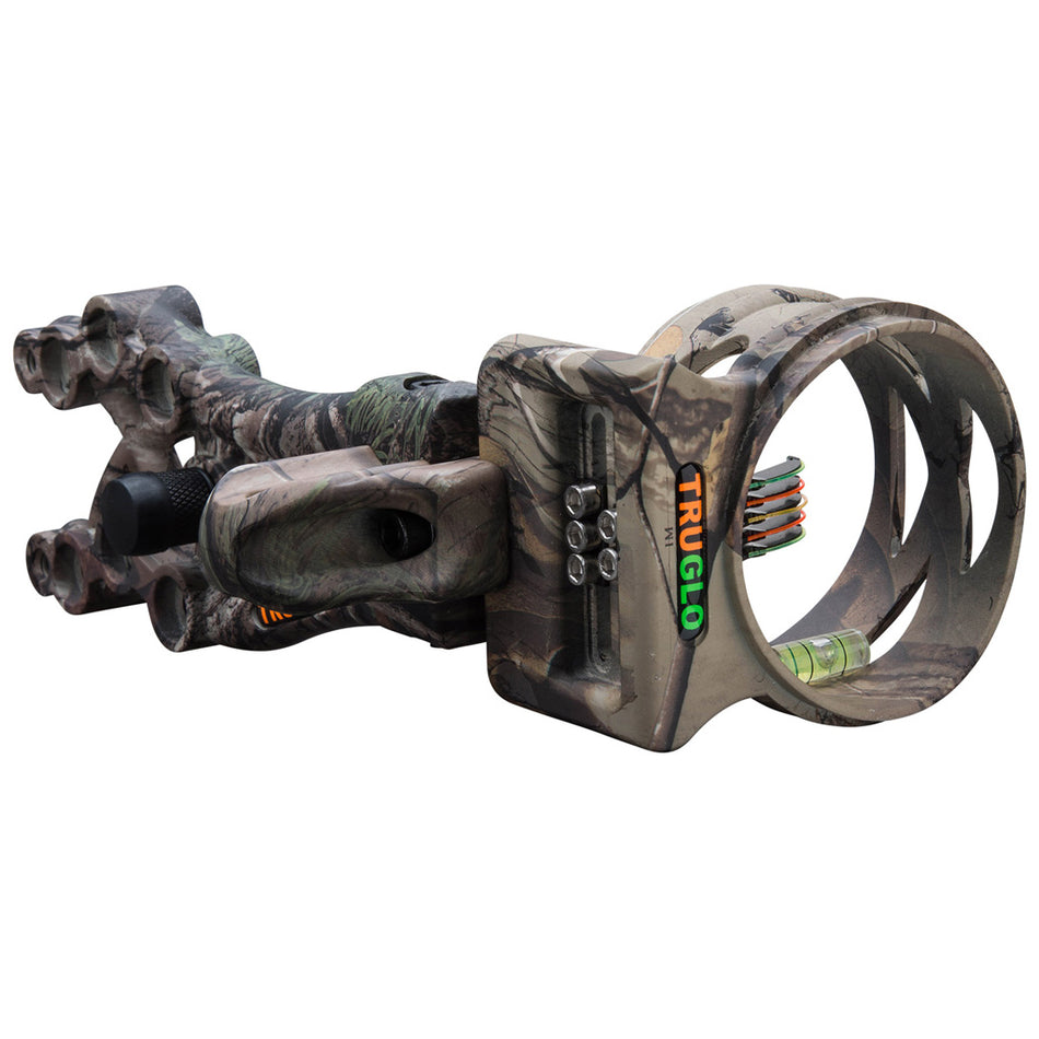 TruGlo Carbon XS Extreme Archery Sight 5 Pin .019 Realtree Xtra Ambidextrous