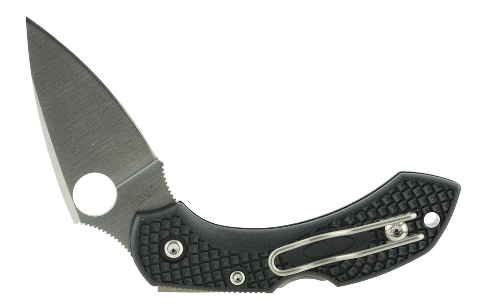 Spyderco Dragonfly 2 C28PBK2 2.25" Plain Clip Point VG-10 Stainless Blade Black FRN Handle Folding Knife