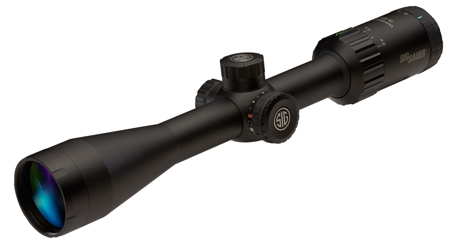 SIG Sauer Whiskey 3 3-9x40mm SFP Riflescope Capped Turrets