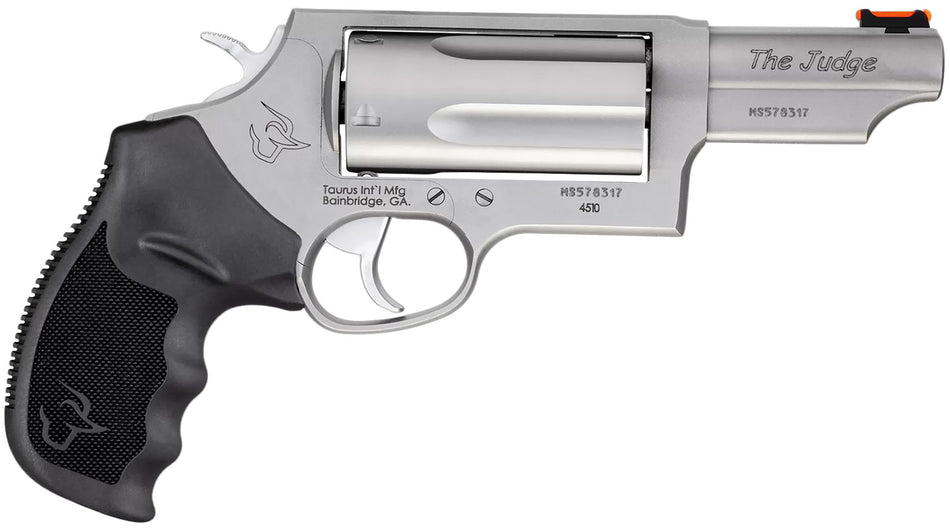 Taurus Judge Magnum Compact .45 Colt/.410 3" Stainless 5-Round Revolver with Finger Groove Grip