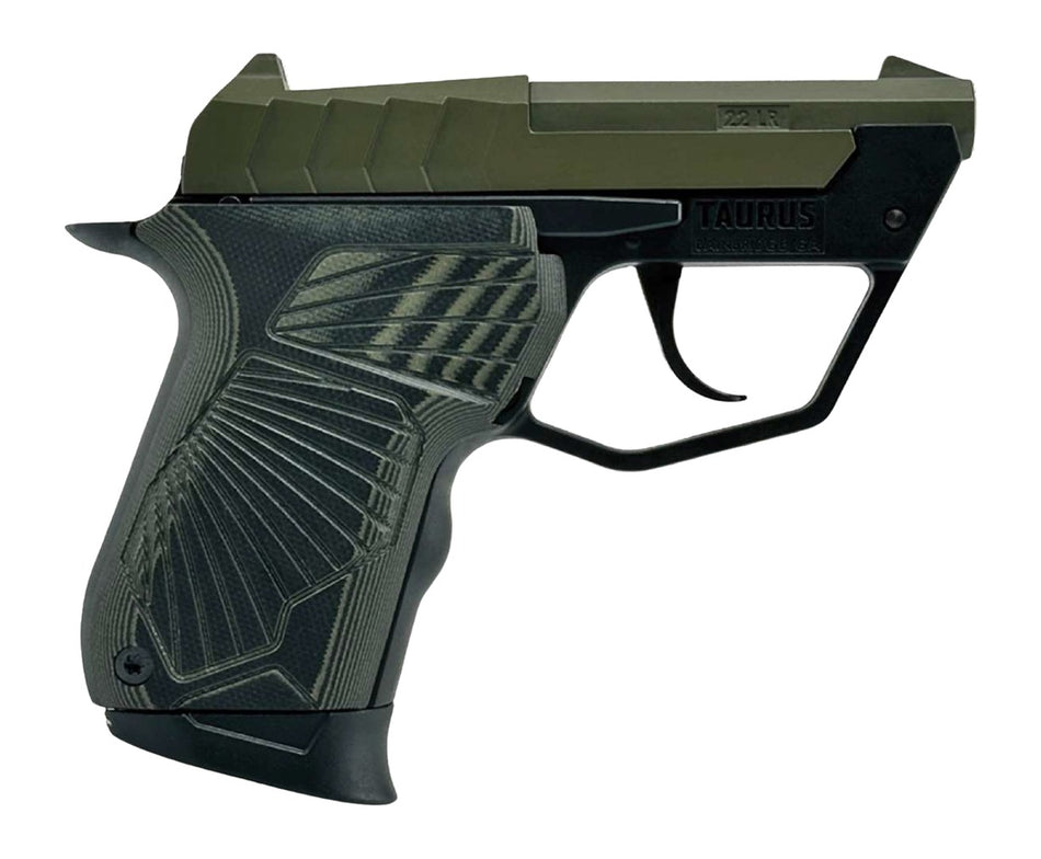 Taurus 22TUC Micro-Compact 22 LR 9+1 2.50" OD Green Tip-Up Barrel Pistol, VZ G10 Grip
