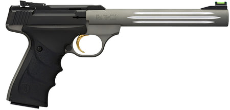 Browning Buck Mark Lite .22 LR 7.25" Pistol - Matte Gray Fluted Barrel, Black Ultragrip RX