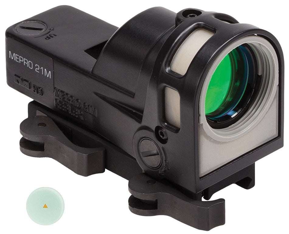 Mepro M21 1x 30mm Triangle Reticle Day/Night Reflex Sight, Battery-Free, Black