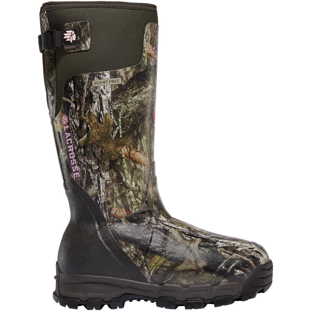 LaCrosse Womens Alphaburly Pro Waterproof Neoprene Boot Mossy Oak Country 1600g Sz 8